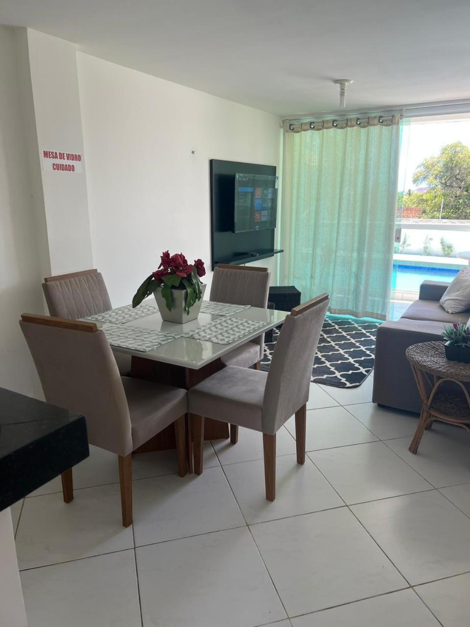 Apartmán Mar E Sol Residencial 2 Quartos C Ar Condicionado,500 Metros Da Praia De Jacuma Conde  Exteriér fotografie